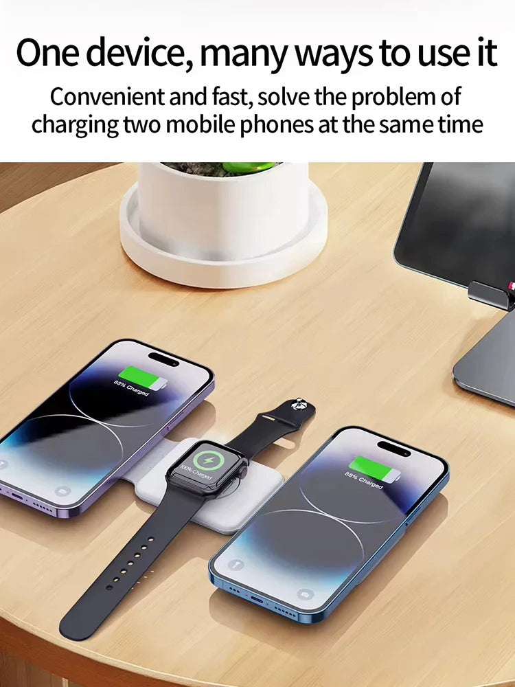 3 in 1 Foldable Magnetic Magsafe Wireless Charging Station