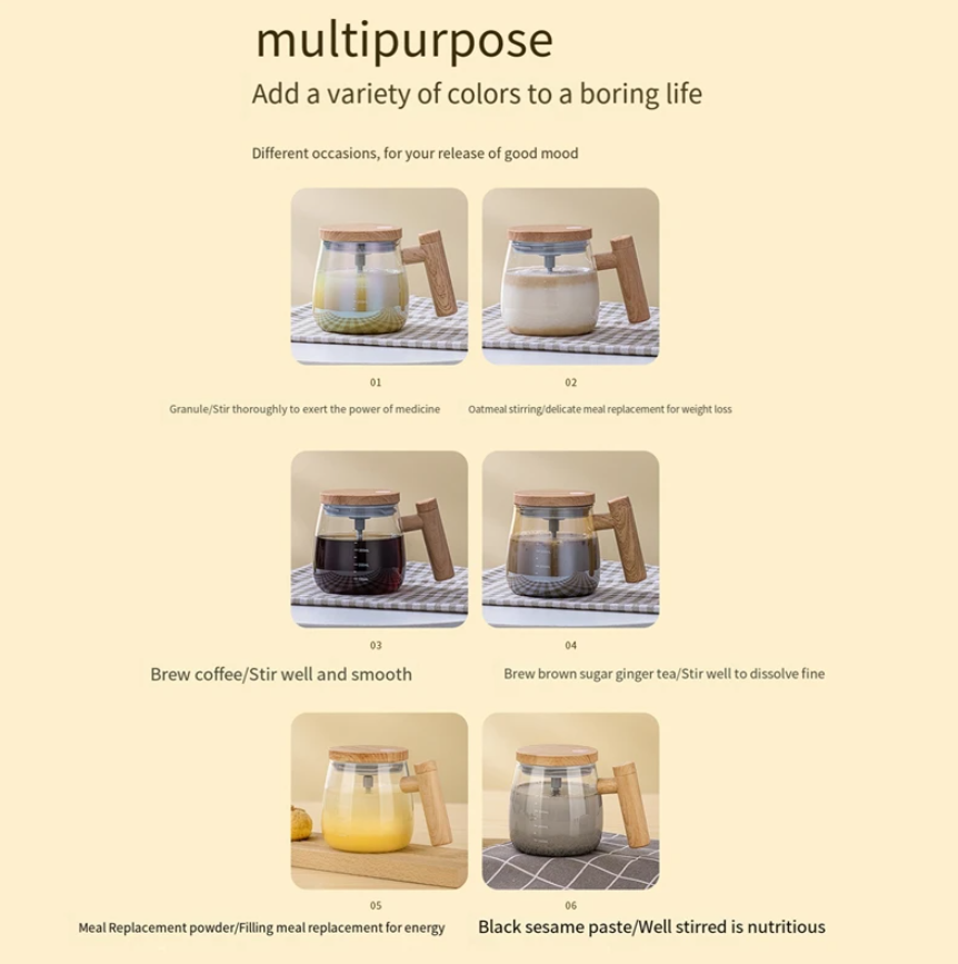 High Speed Mixing Self Stirring Mug
