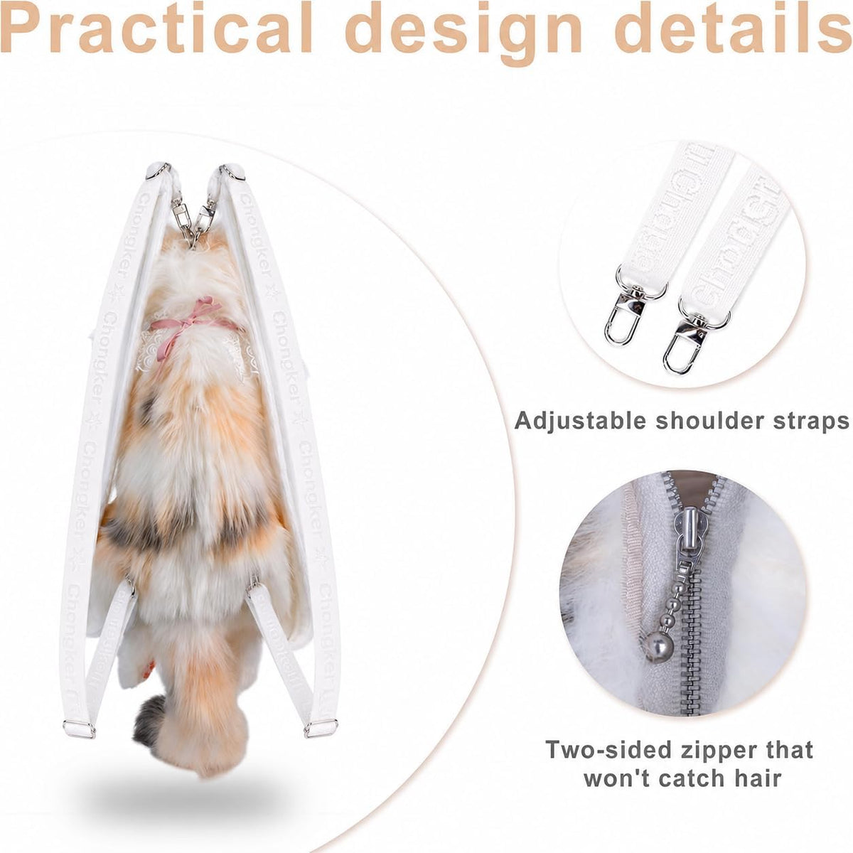 Chongker Cat Shaped Backpack