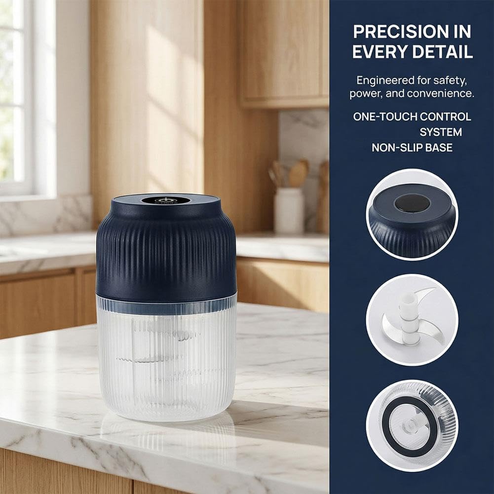 2026 USB Rechargeable Wireless Portable Chopper Mincer,Mini Food Processor,Portable Veggie Cutter Chopper