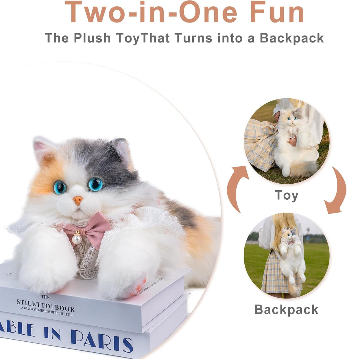Chongker Cat Shaped Backpack