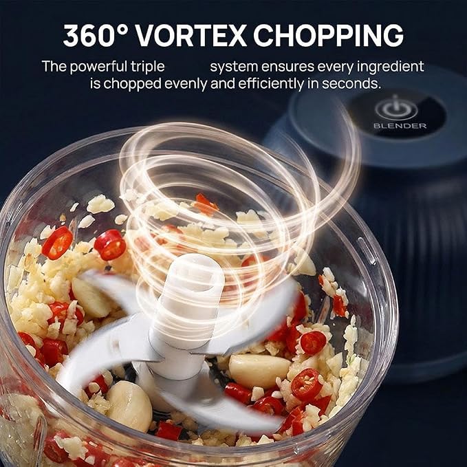 2026 USB Rechargeable Wireless Portable Chopper Mincer,Mini Food Processor,Portable Veggie Cutter Chopper