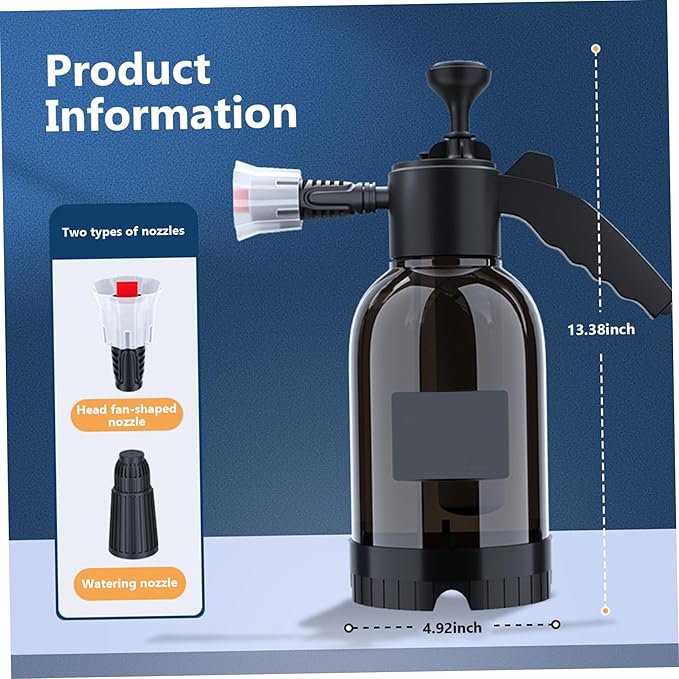 Car Pressure Foam Sprayer Bottle 2 Liter