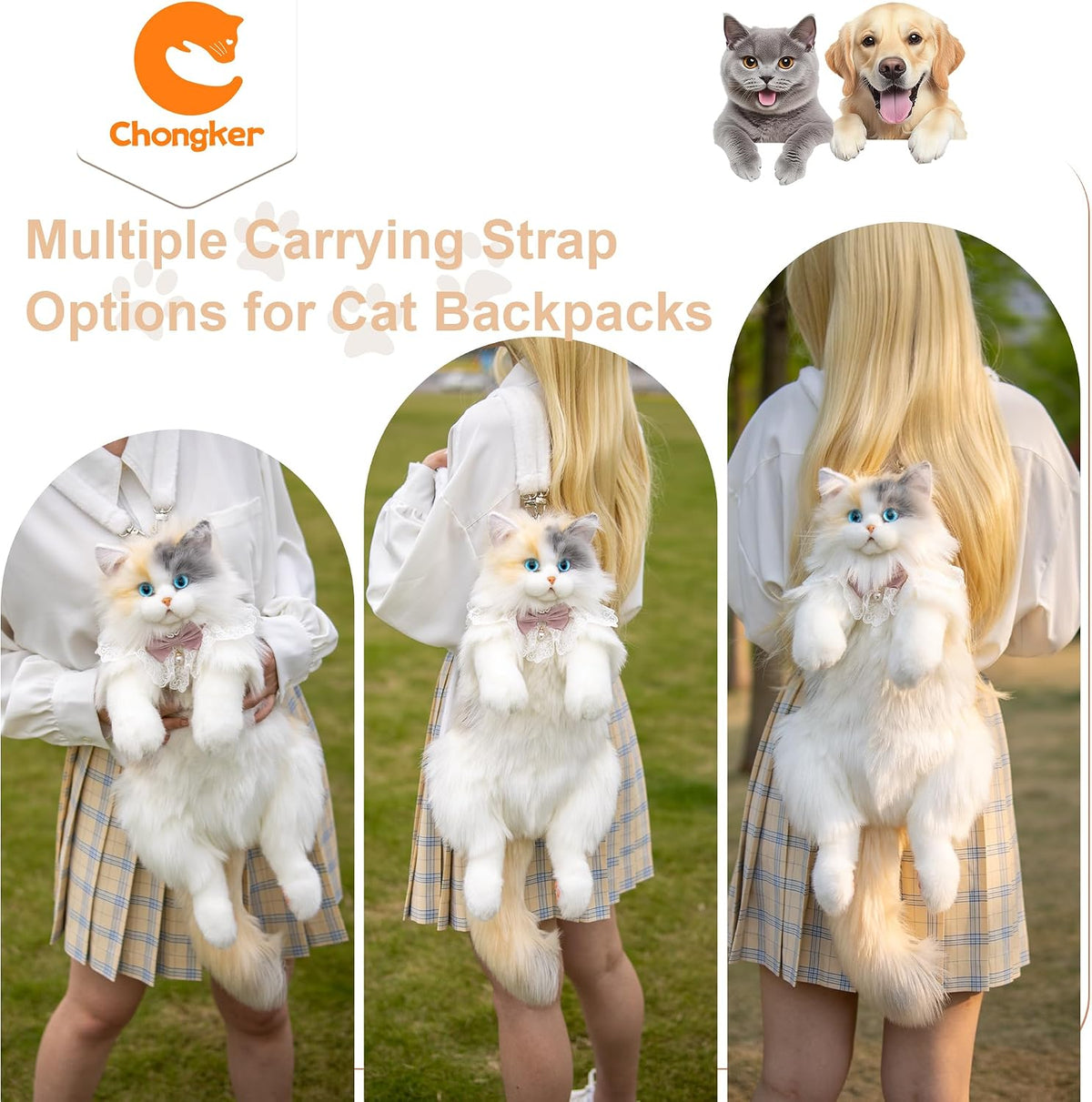Chongker Cat Shaped Backpack