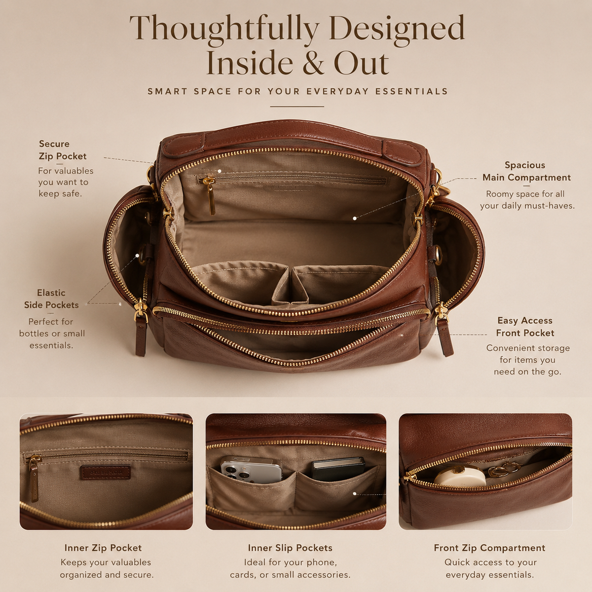 Luxe Voyager Crossbody Bag