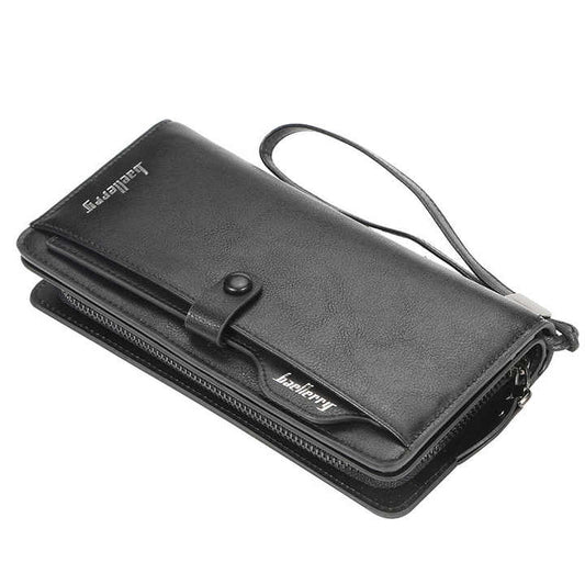 Men's Large Capacity PU Leather Mobile Phone Wallet