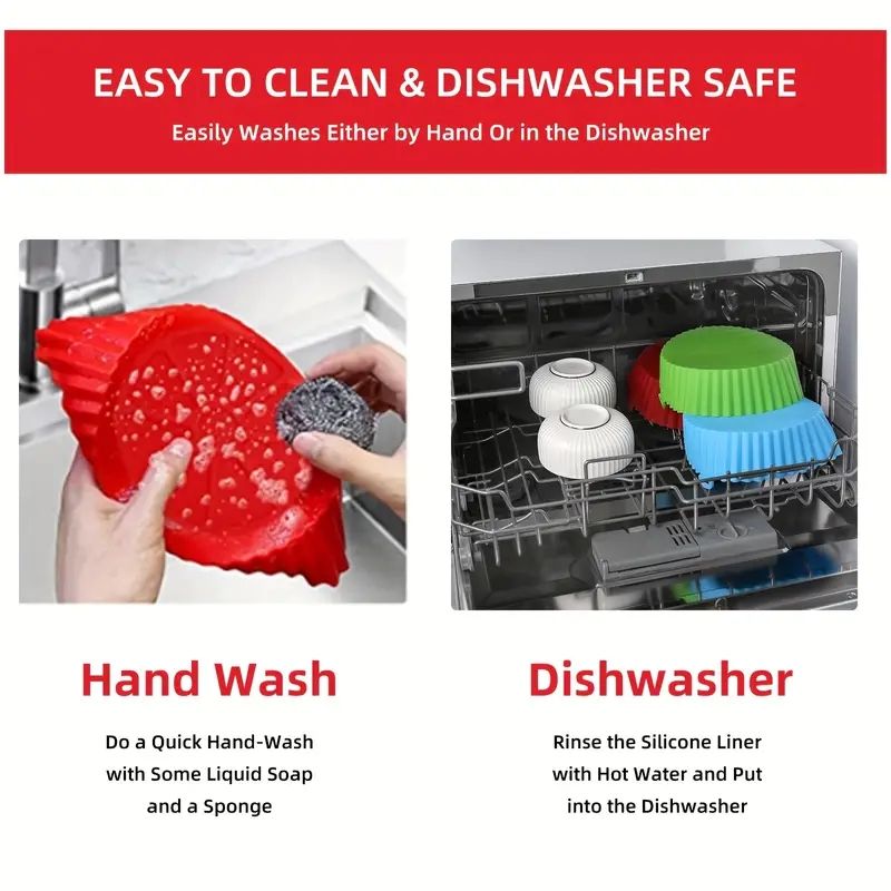 Non-stick Heat Resistant Round Air Fryer Silicone Liners