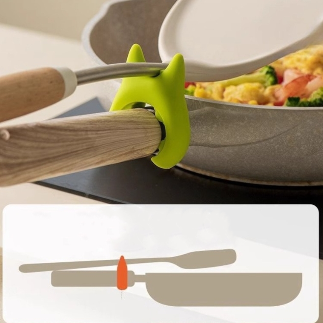 Multifunctional Silicone Heat Resistance Pot Lid Holder