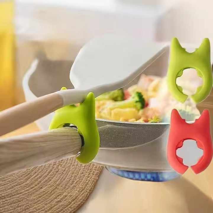 Multifunctional Silicone Heat Resistance Pot Lid Holder