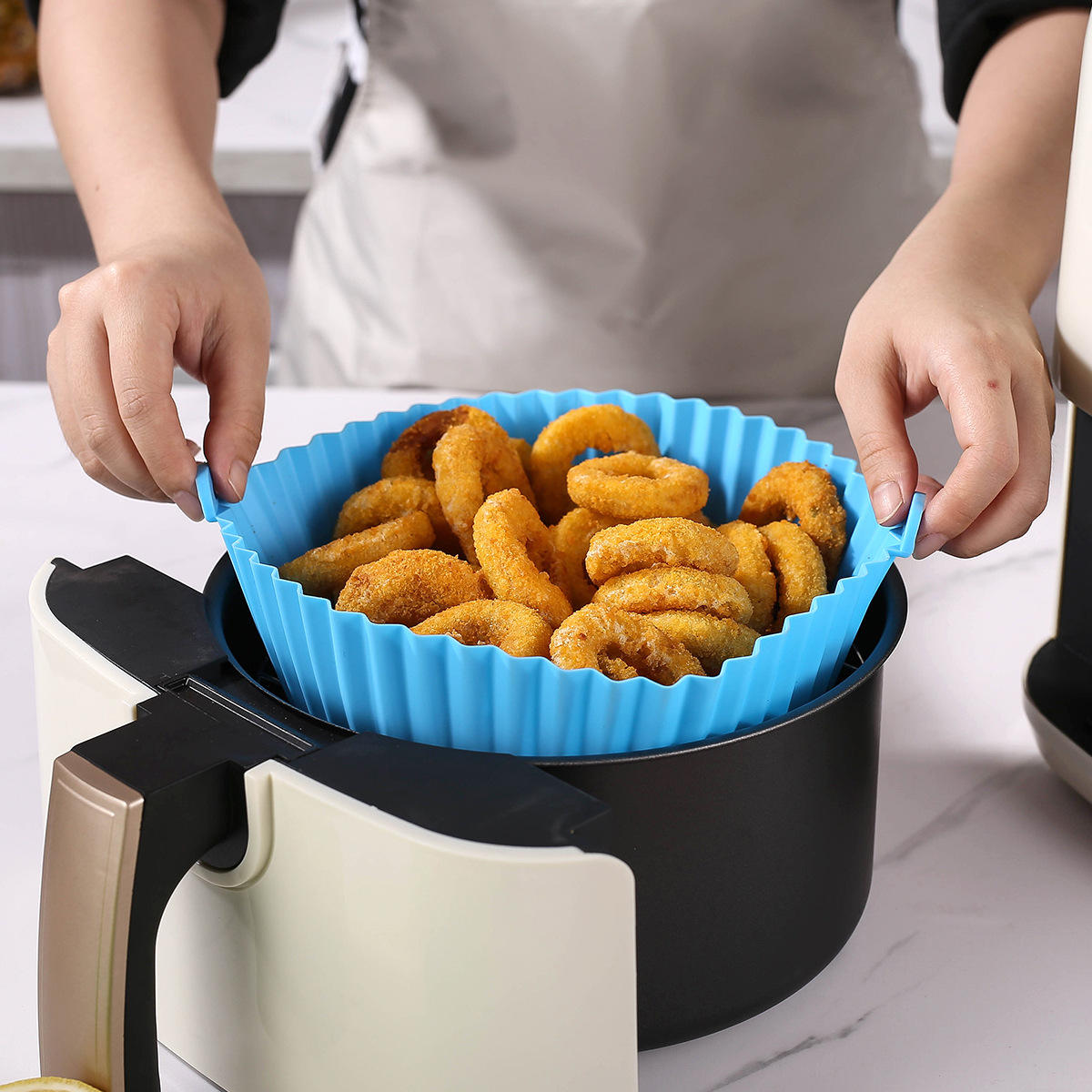 Non-stick Heat Resistant Round Air Fryer Silicone Liners