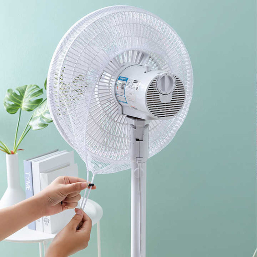 Summer Washable Dust-Proof Cartoon Round Electric Fan Guard Cover