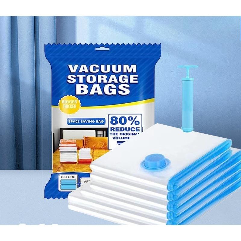 Dustproof Portable Vacuum Compression Plastic Storage Bags with Vacum Pump