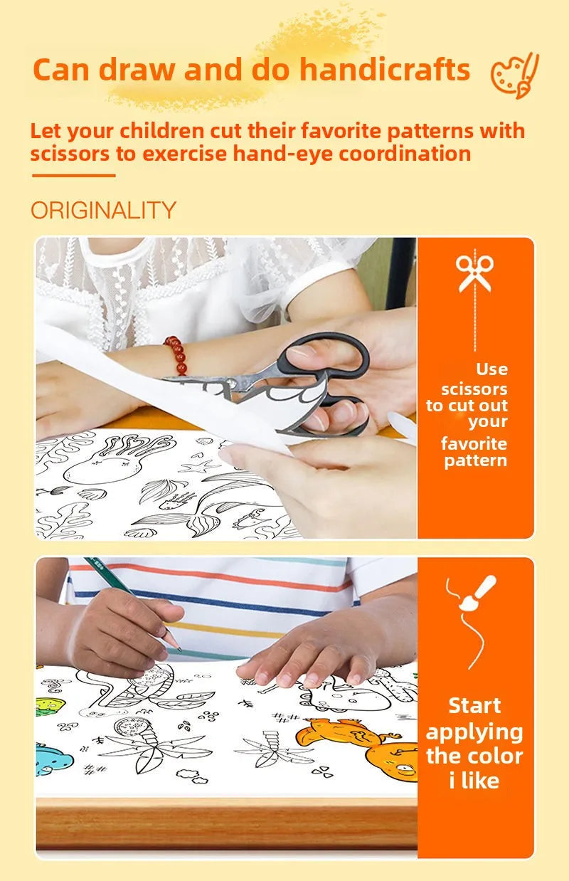 DIY Kids Coloring Drawing Paper