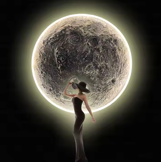 3D Relief Moon Wall Lamp