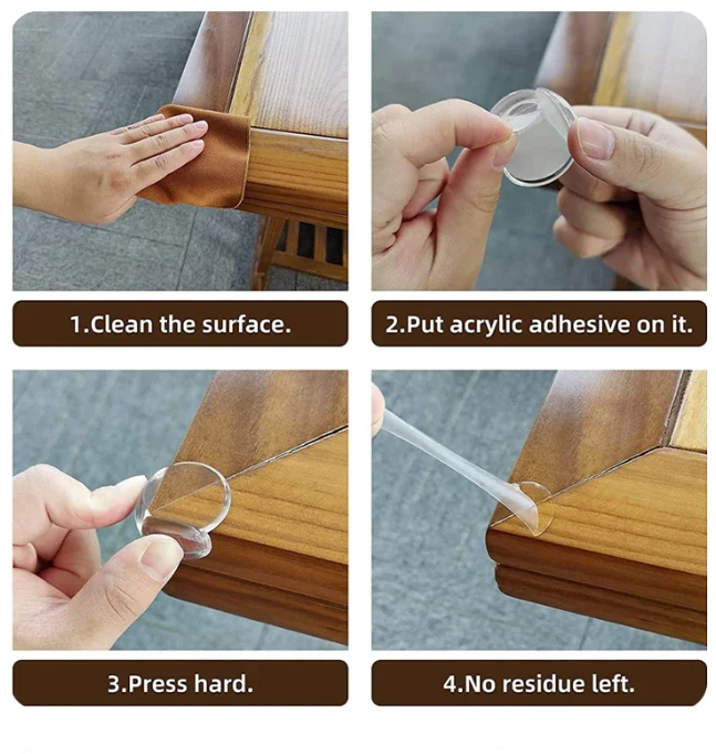 Soft Silicone Corner Protectors Pack of 20