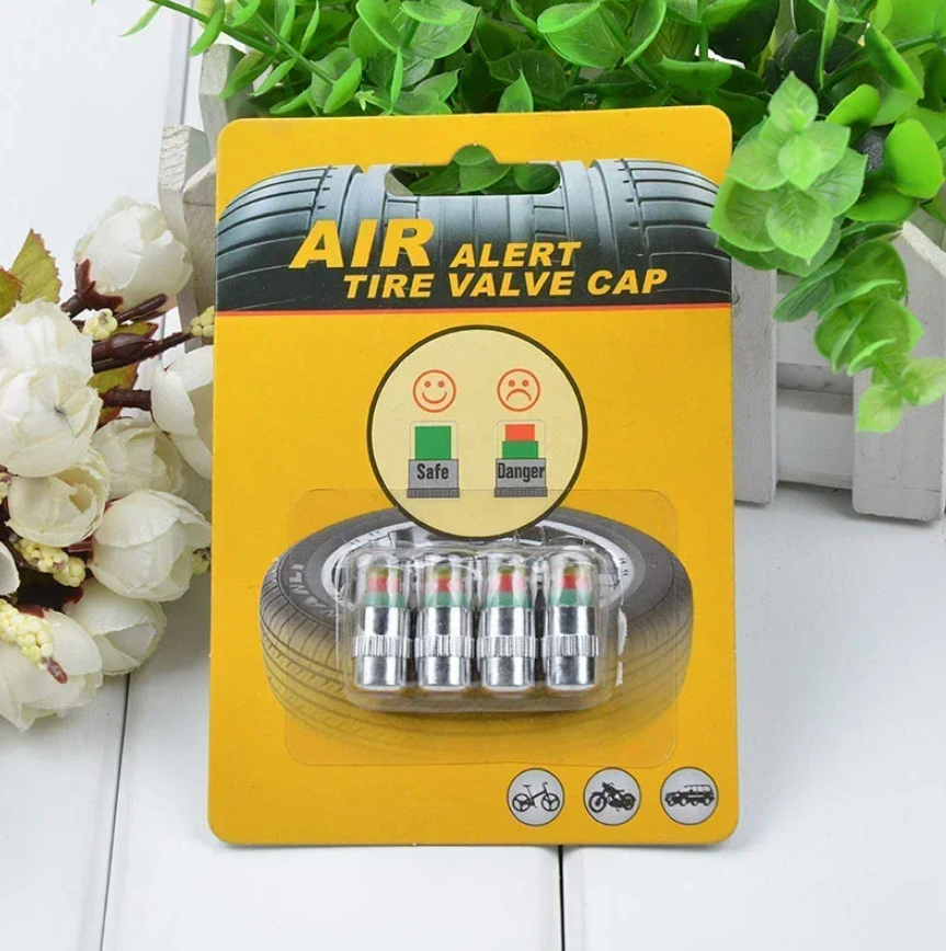 Cars Tire Air Pressure Monitor Caps ( Pack of 4 )
