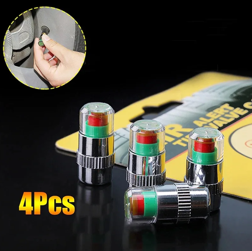 Cars Tire Air Pressure Monitor Caps ( Pack of 4 )