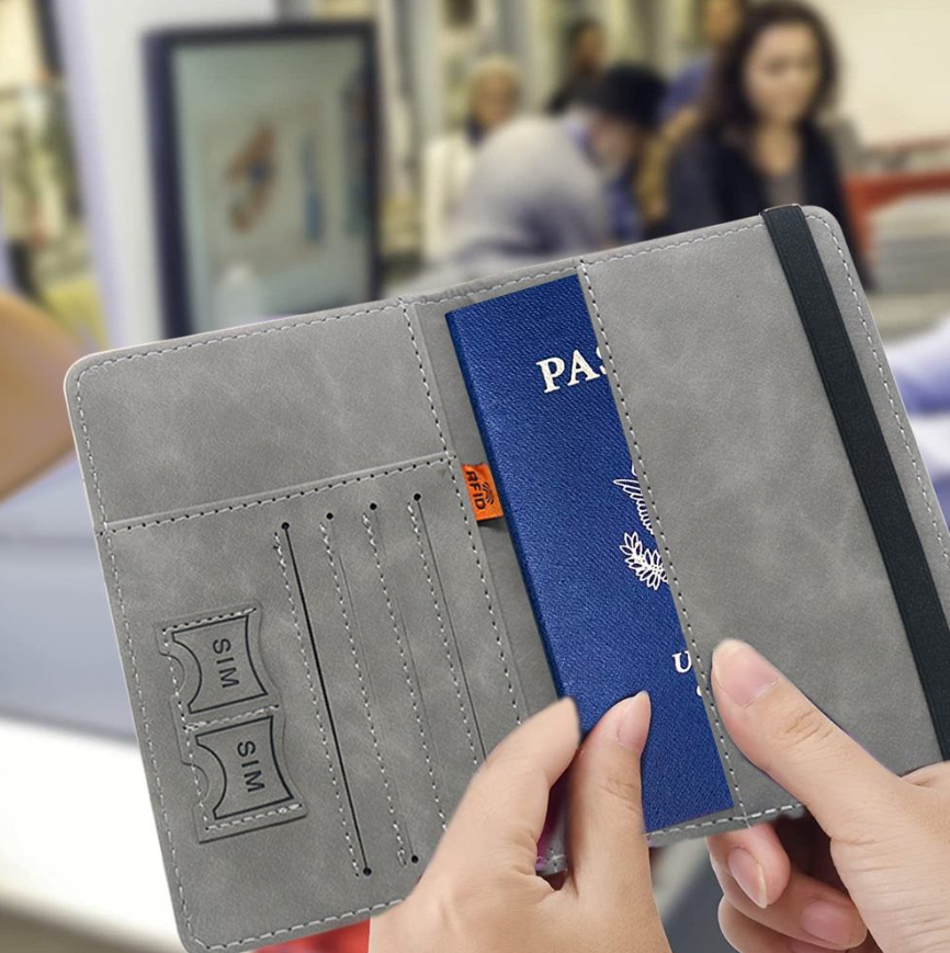 RFID Travel Passport Holder Wallet