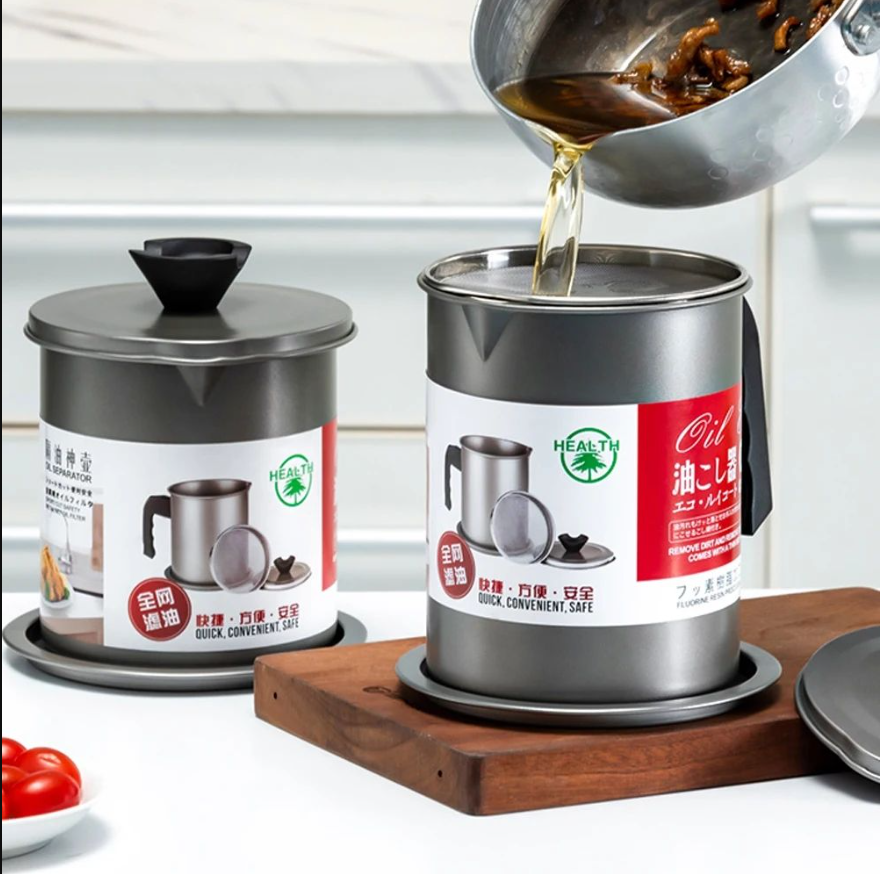 1.4L Stainless Steel Oil Filter Pot