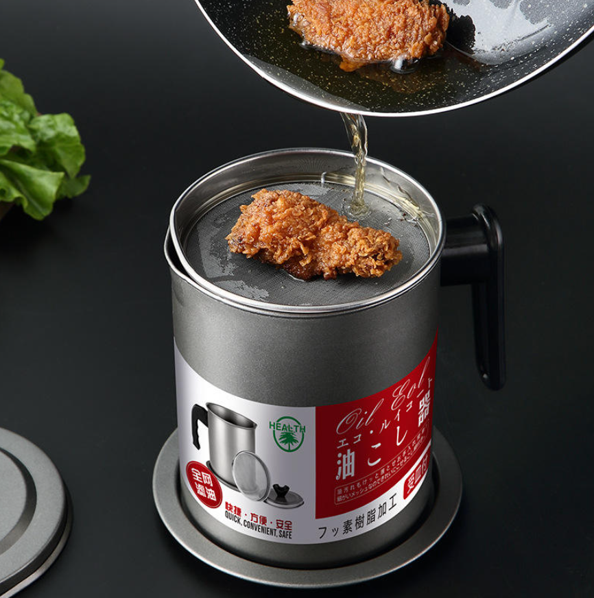 1.4L Stainless Steel Oil Filter Pot