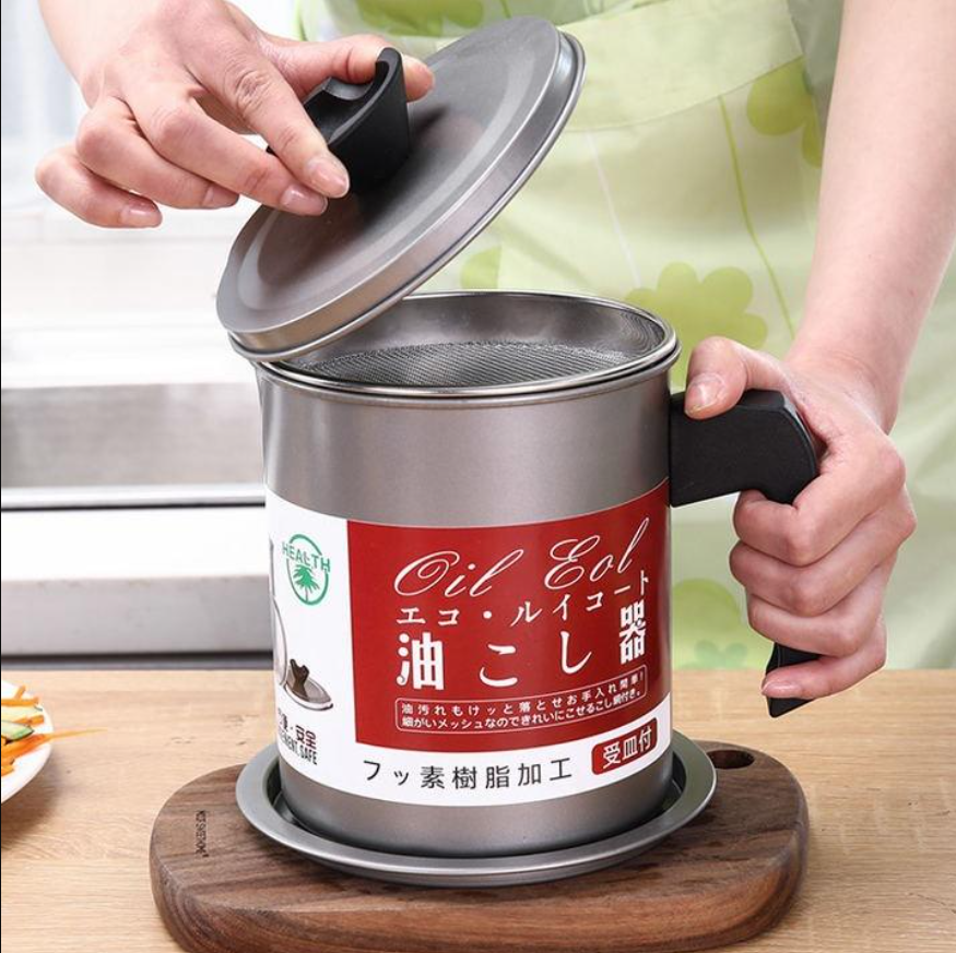 1.4L Stainless Steel Oil Filter Pot