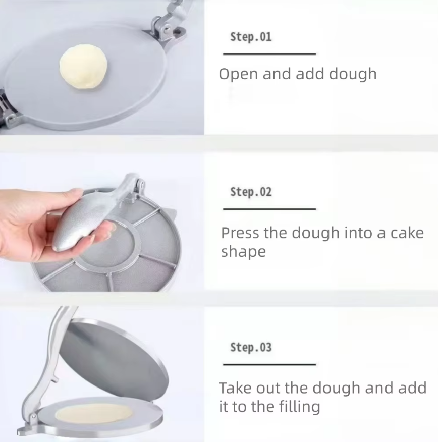Aluminum Alloy Tortilla Dough Pressing Tool