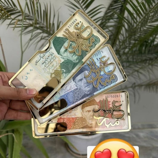 Acrylic Plastic Transparent Eidi Envelope