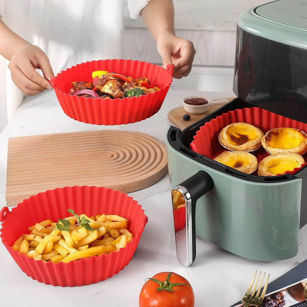 Non-stick Heat Resistant Round Air Fryer Silicone Liners