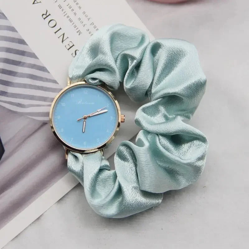 silky strap scrunchie watch