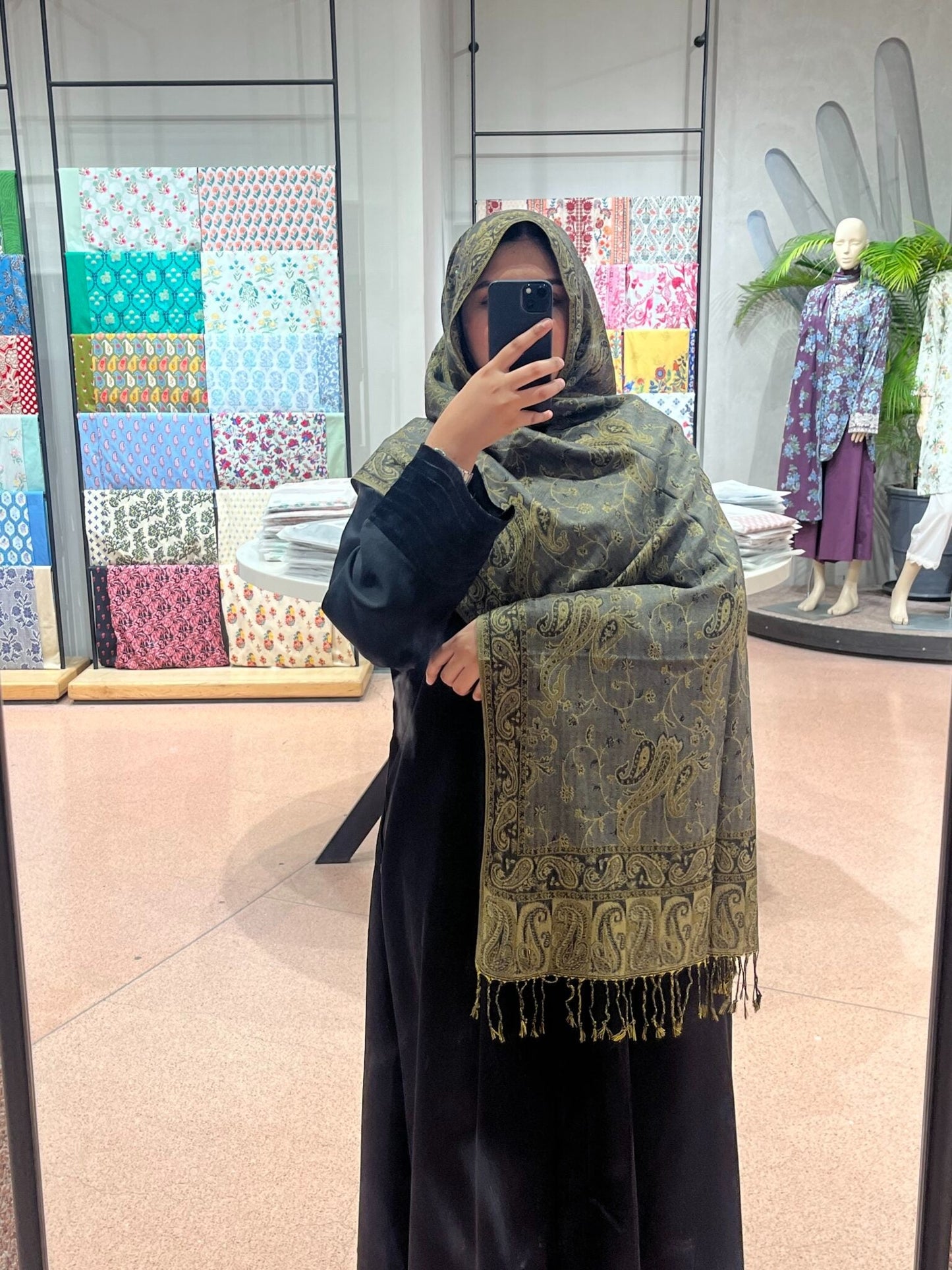 ✨Traditional Embroidered Pashmina Hijab 🌸